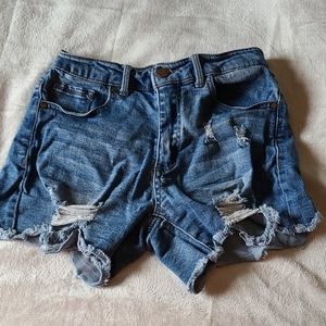 Black Label distressed shorts, size small